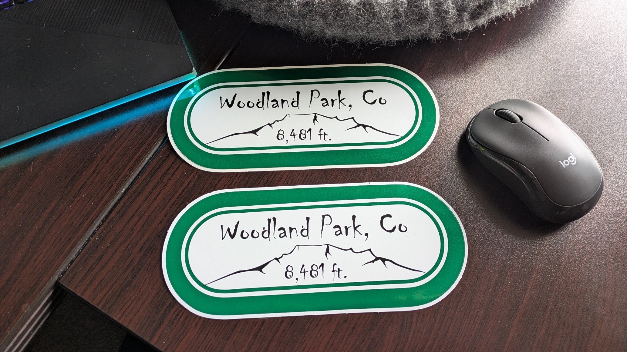 Woodland Park Colorado Custom WRIF 80's style Bumper stickers image 2