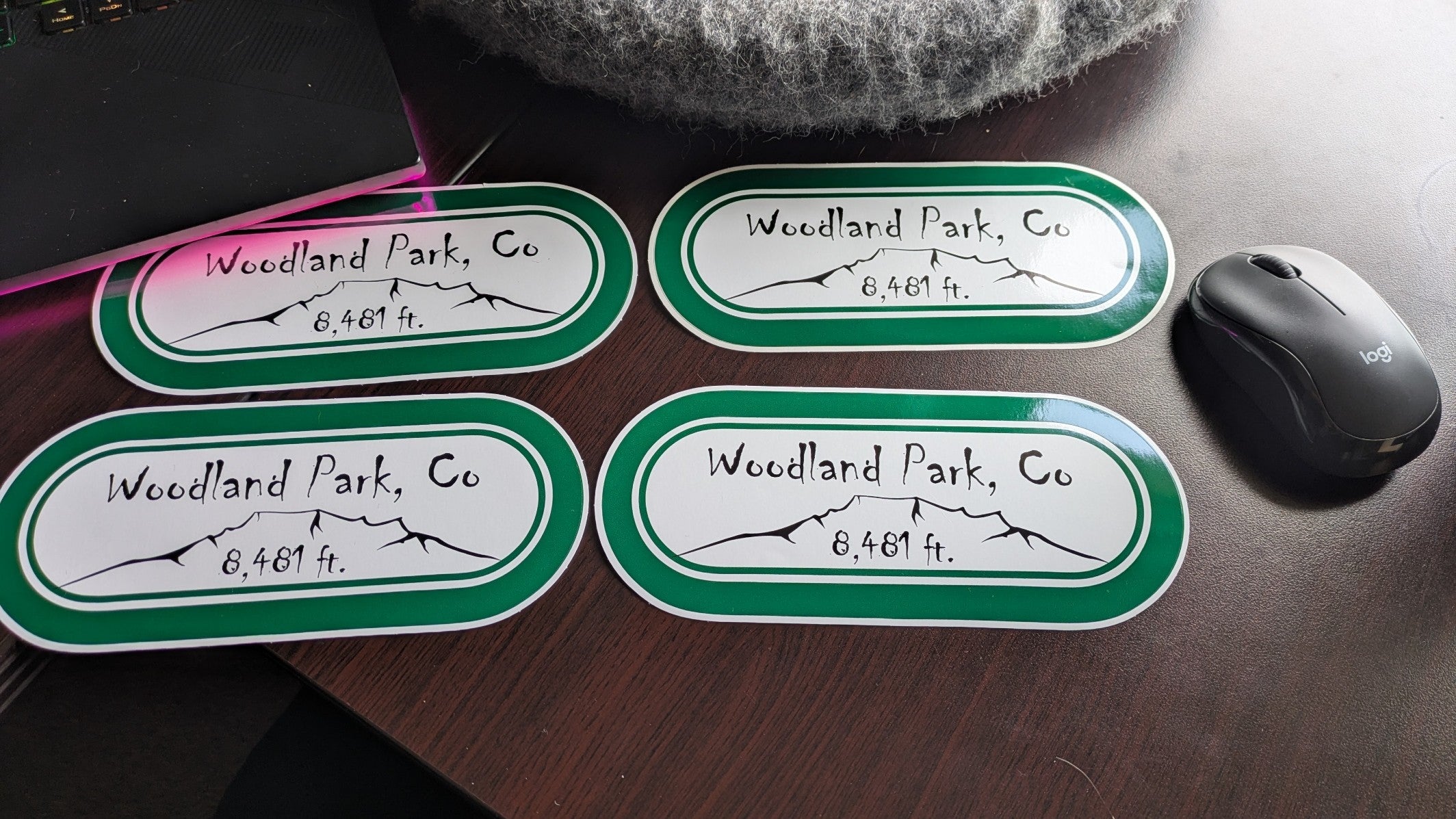 Woodland Park Colorado Custom WRIF 80's style Bumper stickers image 3