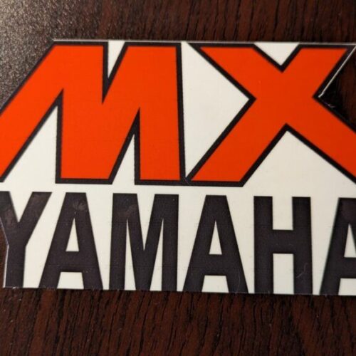 Red Yamaha MX Gas Tank Decal set (2) image 0