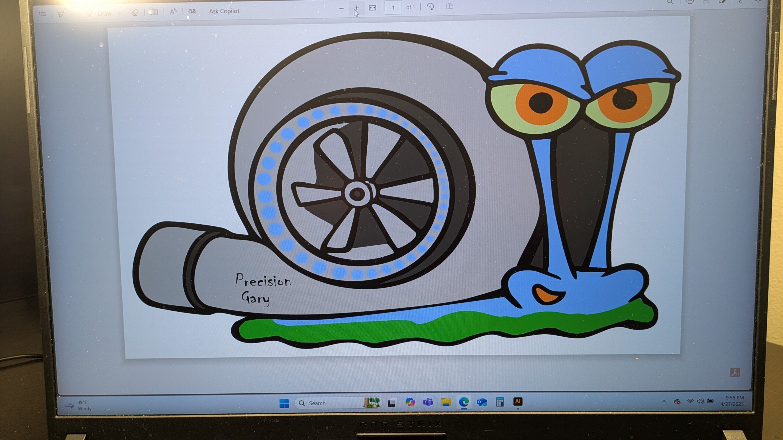 SpongeBob Gary The Snail “Turbo Gary” Custom stickers Jdm Car Window Vinyl Decal image 4