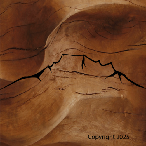 Brian Lloyd Designs silhouette of Pikes Peak as it looks from Woodland Park, Colorado Sticker