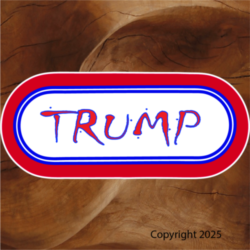 Trump riff sticker Riff stickers by Brian Lloyd Designs Trump riff sticker Colorado riff sticker 80s bands riff stickers.