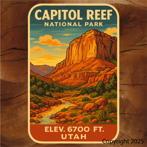 Capitol Reef National Park in Utah stickers Utah stickers Capitol Reef National Park stickers