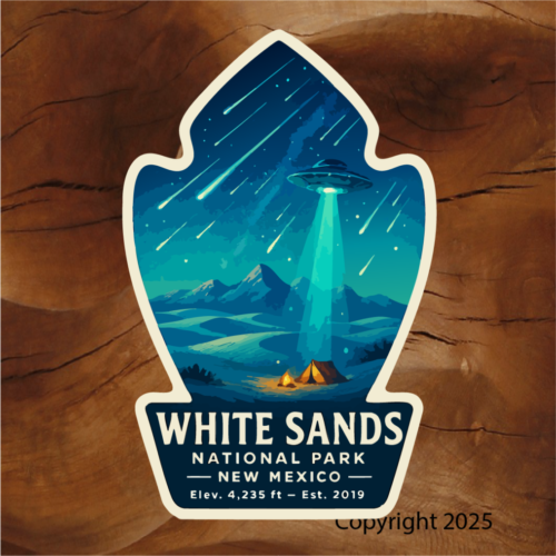 White Sands National Park National Park stickers. White Sands National Park. New Mexico stickers. New Mexico National Park sticker.