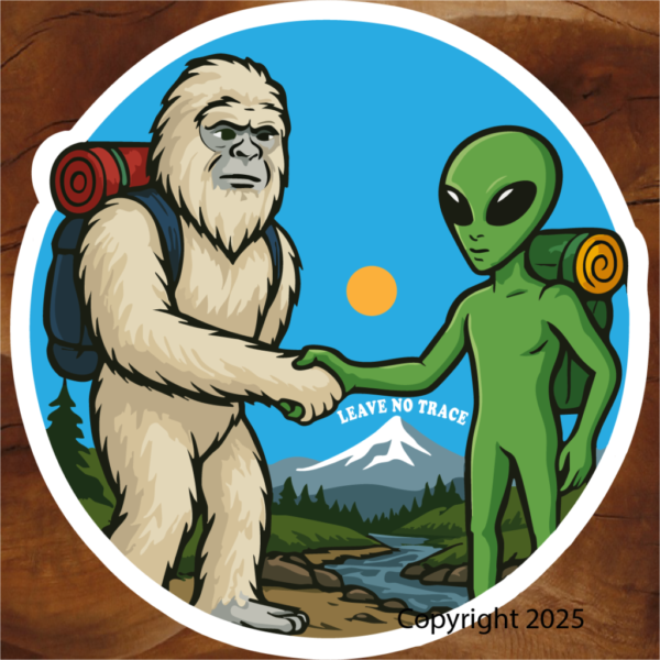 Pikes Peak, Co bigfoot stickers, Decals Pikes Peak, Colorado Springs, Name Drop sticker Copy